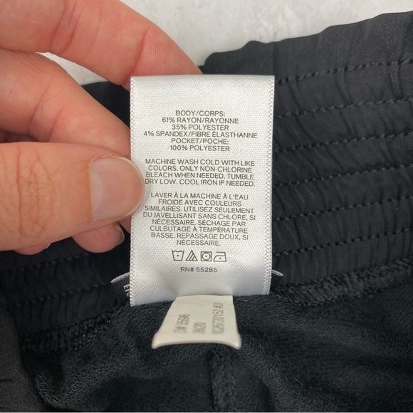 Express High Rise Loungewear Comfy Cozy Pajama Pants Jogger Sweatpants Black - Picture 5 of 5